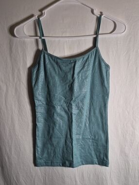 Aeropostale Shimmery Teal Spaghetti-Strap Camisole